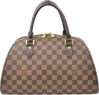 Louis Vuitton Pre-owned Vintage Canvas Handbag - Dames - Vintage Handtas - Bruin - ONE Size - Vintage