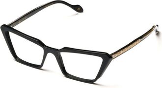 K&agrave;dor Butterfly Glamour Angular Cat-Eye Sunglasses