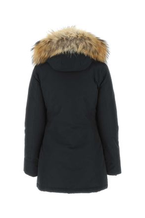 Woolrich Womens Navy Blue Cotton Blend Arctic Parka Dkn Polyamide Cappotti