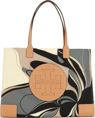 Tory Burch Shopper met grafische print - Bruin