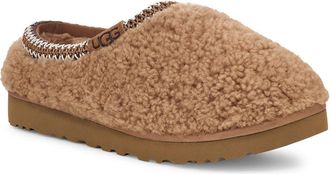 UGG Tasman Maxi Curly Genuine Shearling Slipper in Chestnut at Nordstrom Rack, Size 11