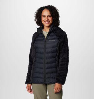Columbia Hybridjacke COLUMBIA Powder Lite II Sherpa Hybrid Jacket, Damen, Gr. S (34/36), schwarz, Obermaterial: 100% Polyester. Futter: 100% Polyester. Wattier