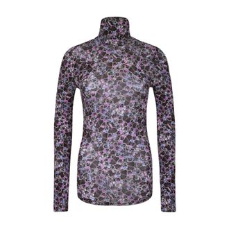 Isabel Marant Joyela Printed Jersey Top - female - Isabel Marant - Long Sleeve T-Shirts - Multicolor - 2XS - Tops