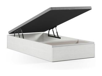 Vente-Unique Canap&eacute; cama con caj&oacute;n 90 x 200 cm - Blanco - HESTIA de YSM&Eacute;E