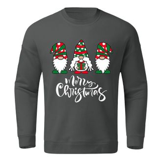 Generic Christmas Sweatshirts For Men Uk Casual Long Sleeve Shirts MenS Christmas Sweatshirts Loose Fit Xmas Jumpers Pullover Tops Grey