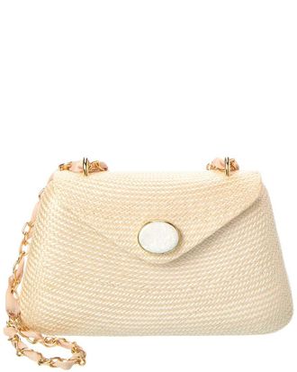 Raf&eacute; New York Rocio Straw Shoulder Bag