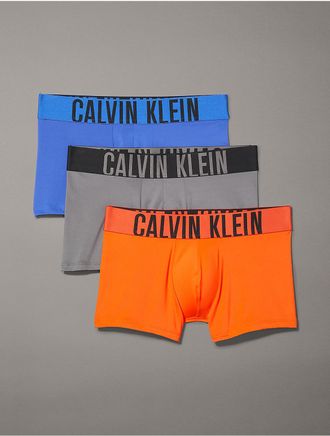 Calvin Klein Mens Intense Power 3-Pack Low Rise Trunk - Multi - XL