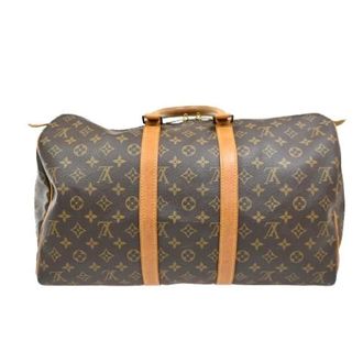 Louis Vuitton Vintage, unisex, Bruin, ONE Size, Pre-owned Canvas Weekendtas