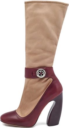 Prada Stivali con inserti 120mm - Toni neutri