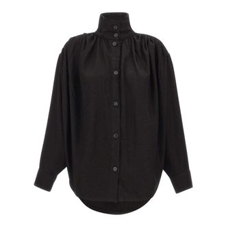 Iro Fenyra Shirt - Dames - Blouses - Zwart - XS - Overhemden
