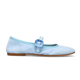 Sangiorgio Ballerinas, female, Blue, Size: 8 US Umbria Flat