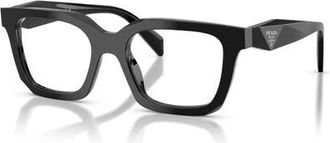 Prada 52mm Irregular optical glasses in Black at Nordstrom