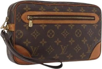 Louis Vuitton Pre-owned Clutches, female, Brown, Size: ONE SIZE Pre-owned Clutch Bag