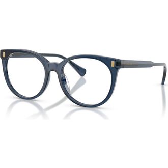 Ralph Lauren 53mm Phantos optical glasses in Blue at Nordstrom