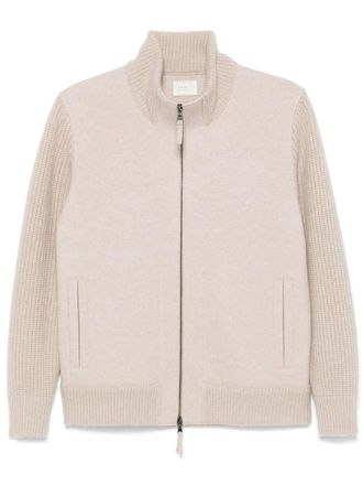 Lunaria Cashmere panelled jacket - Neutrals