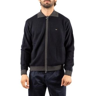 Emporio Armani Heren, Truien, Blauw, Maat: XL