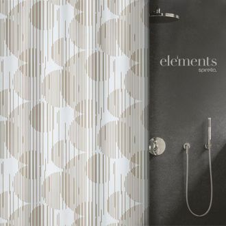 Spirella Spirella - Cortina De Ducha Poli&eacute;ster Raio 180x180cm Beige Elements De