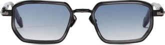 John Dalia Occhiali da sole Miles geometrici - Nero