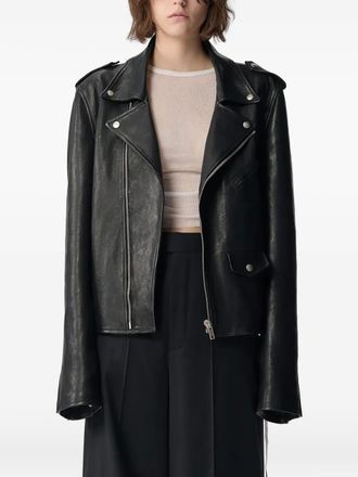 Ann Demeulemeester Anu Perfecto jacket - Black