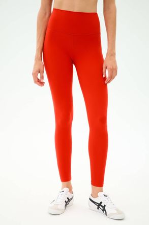 SPLITS59 Sprint High Waist Rigor 7/8 Leggings In Lotus Red