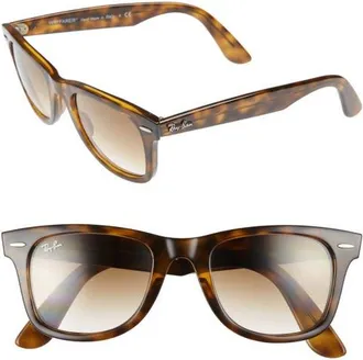 Ray-Ban 50mm Wayfarer Ease Gradient Sunglasses in Light Havana at Nordstrom