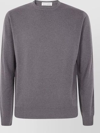 FILIPPO DE LAURENTIIS silk cashmere virgin wool fine-knit crew-neck jumper