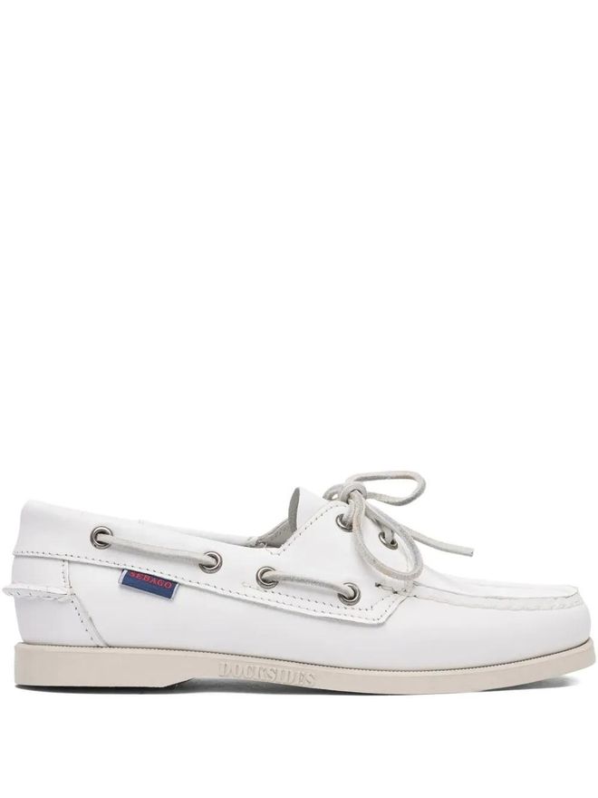 Docksides Portland leather boat shoes - White