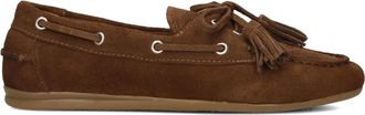 Toral Shoes Schoenen, Dames, Bruin, 39 EU, Linnen, Cognac Mocassins voor Zomerse Uitjes