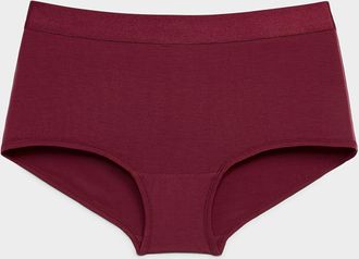 Miiyu Womens Solid stretch boyshort TENCEL TM modal