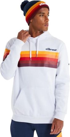 Ellesse Grafische Print Sweater - Heren - Hoodies - Wit - S - Hoodies & sweatvesten
