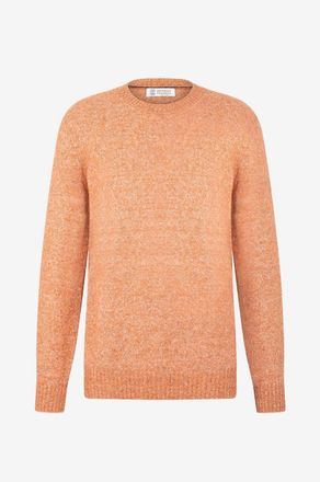 Brunello Cucinelli Melierter Rundhalspullover aus Alpakawollmix