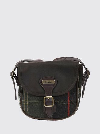 Barbour Tartan Wool Mini Crossbody Bag with Flap and Buckle
