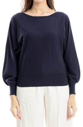 Max Studio Dolman Sleeve Sweater in Dark Navy at Nordstrom Rack, Size X-Large