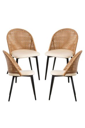 Regalos Miguel Packs Sillas Comedor - Pack 4 Sillas Torsa - Beige