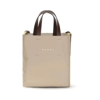 Marni Borsa Tote East-West in pelle - - Bags - Donna - Beige - ONE SIZE