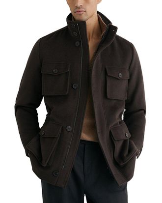 Reiss Trident Wool-Blend Casual Jacket