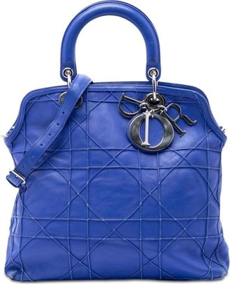 Dior Pre-owned Dior Medium Lambskin Cannage Polochon Granville Satchel Ladies DTZHBXQ39BCF7LFJ