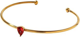 Jean Claude Stainless Steel Cz Bangle Bracelet