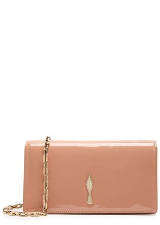 Christian Louboutin Bettina Patent Leather Clutch - Light Pink - One Size