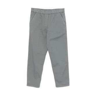 Alysi Cropped Trousers, female, Gray, Size: W29 Elasticated Trousers