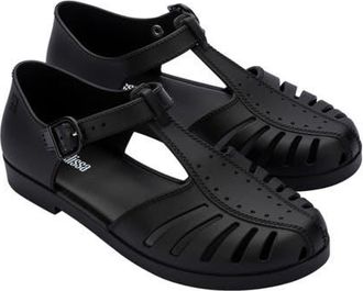Melissa Aranha 79 II Fisherman Sandal in Matt Black at Nordstrom, Size 10