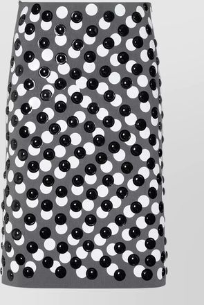 Fendi viscose skirt framis sequin detailing