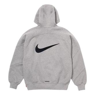 SUPREME x Nike Zip Up Hooded Sweatshirt Heather Grey SS25SW1-HEATHER-GREY