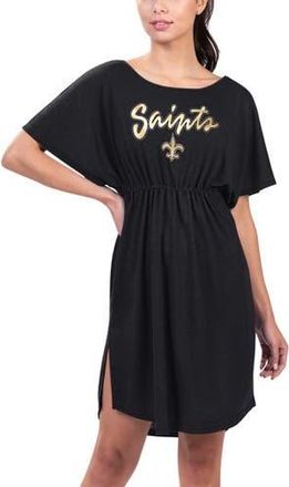 G-III 4Her by Carl Banks Womens G-III 4Her by Carl Banks Black New Orleans Saints Versus Swim Cover-Up at Nordstrom, Size X-Large