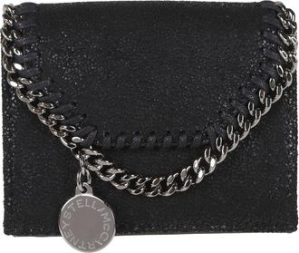 Stella McCartney Falabella Tri-Fold Wallet - female - Stella McCartney - Wallets & Cardholders - Black - ONE SIZE - Accessories