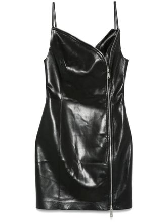 Nanushka faux-leather mini dress - women - Other fibres - M - Black