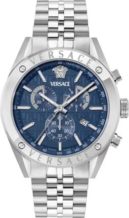 Versace Horloges - Heren - Horloges - Blauw - ONE Size - Accessoires