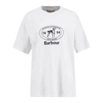 Barbour T-Shirts, female, White, Size: XS T-Shirts