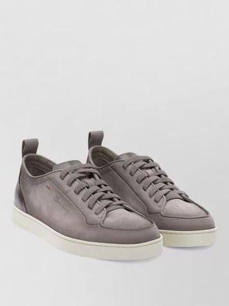 Santoni sneakers slip on shoes round toe