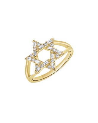 Sabrina Designs 14K 0.33 ct. tw. Diamond Star Of David Ring